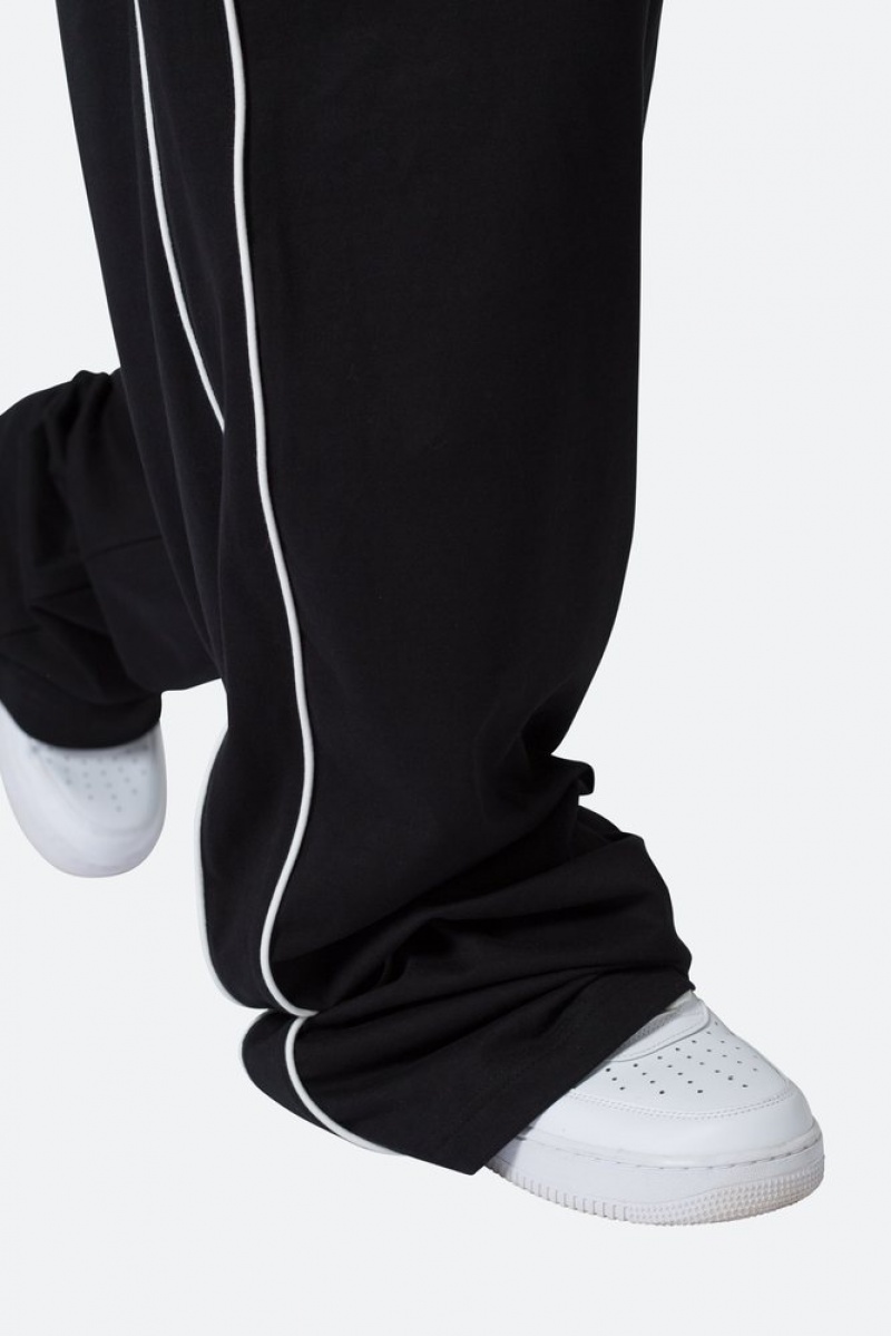 Mnml Oversized Jersey Track Pants Track Pants Black | RO76-X7MZ