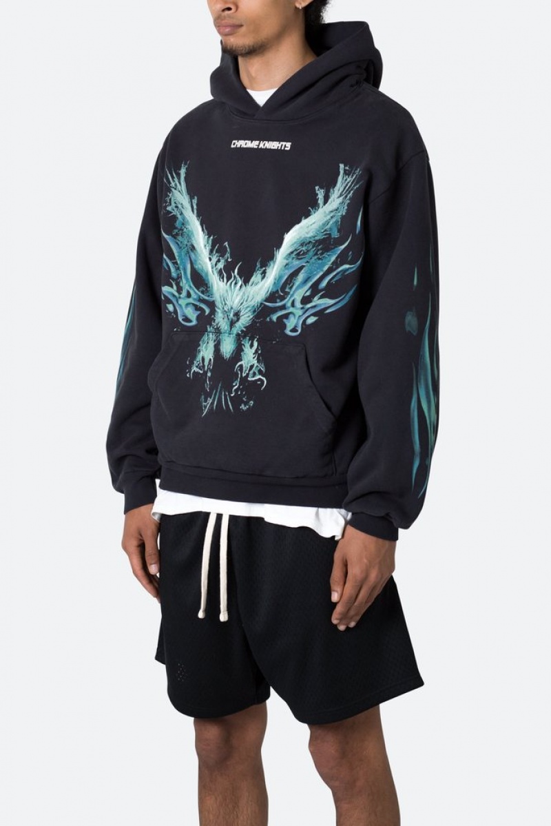 Mnml Phoenix Hoodie Hoodies Washed Black | LT08-R2CA