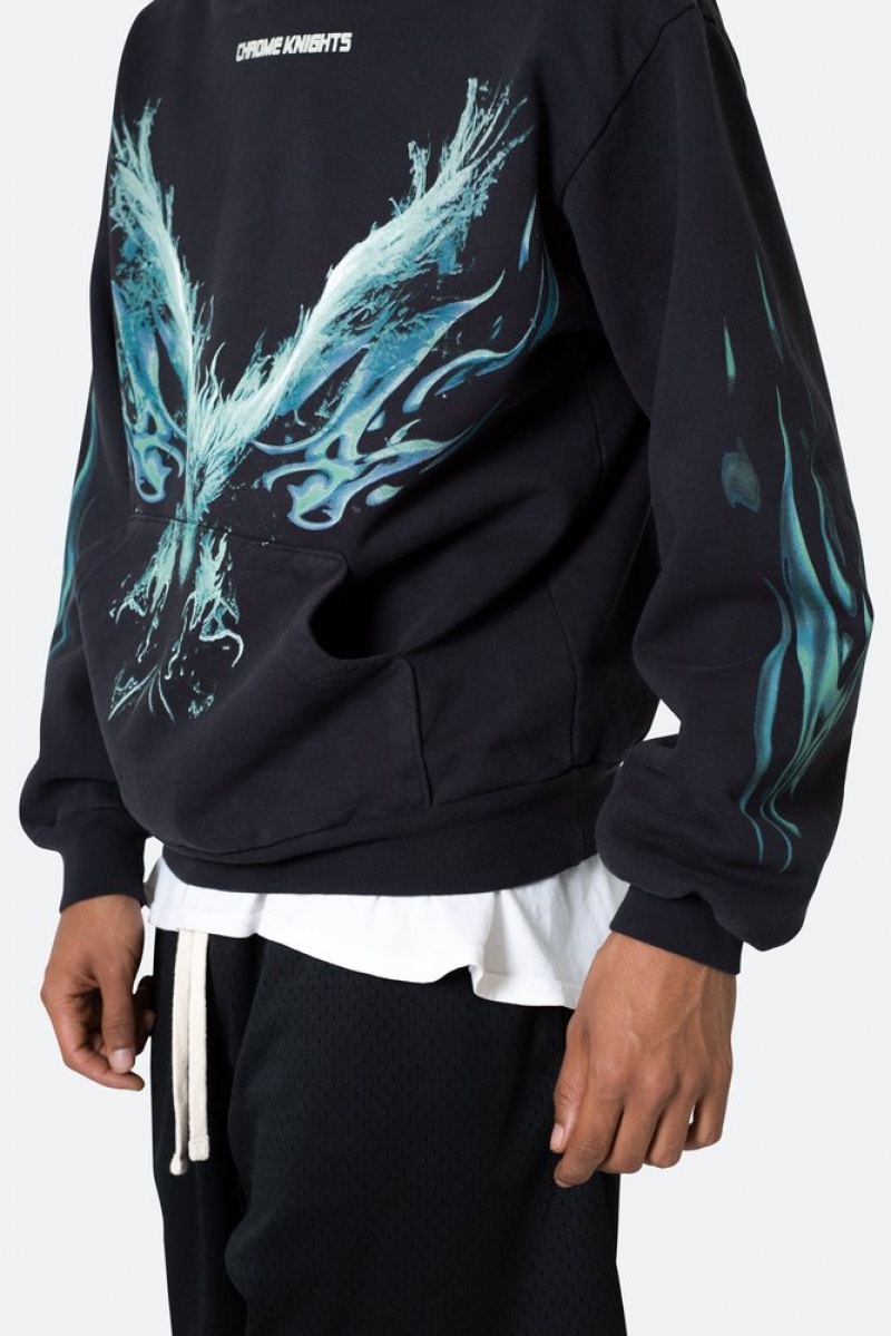 Mnml Phoenix Hoodie Hoodies Washed Black | LT08-R2CA