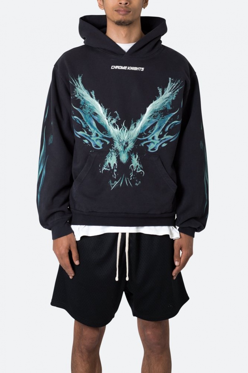 Mnml Phoenix Hoodie Hoodies Washed Black | LT08-R2CA