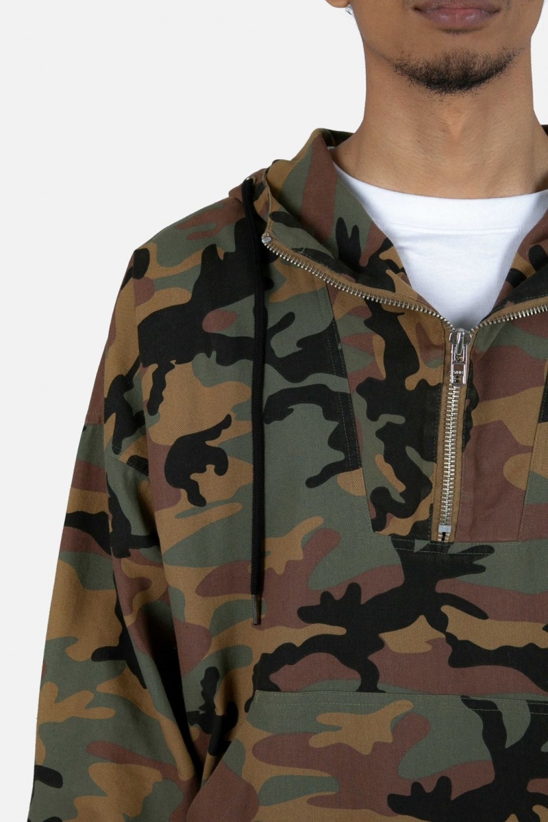 Mnml Quarter Zip Jacket Jackets Camo | LC65-G9CN