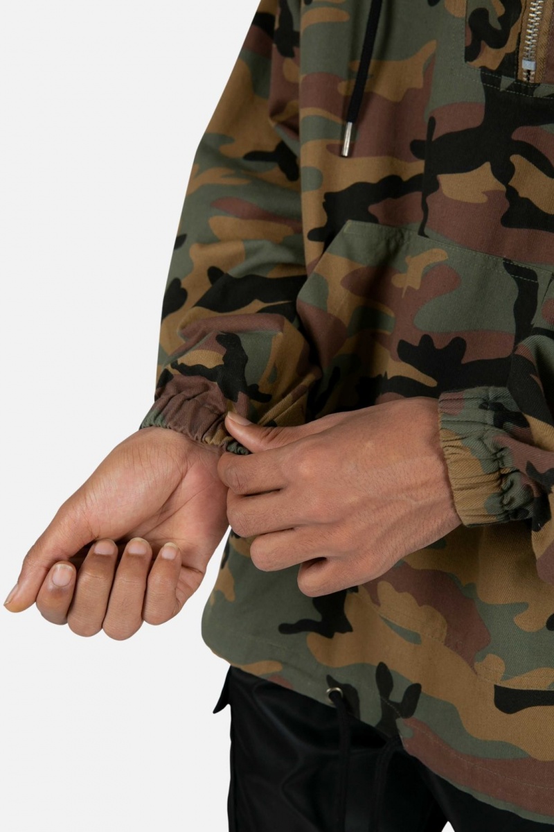 Mnml Quarter Zip Jacket Jackets Camo | LC65-G9CN