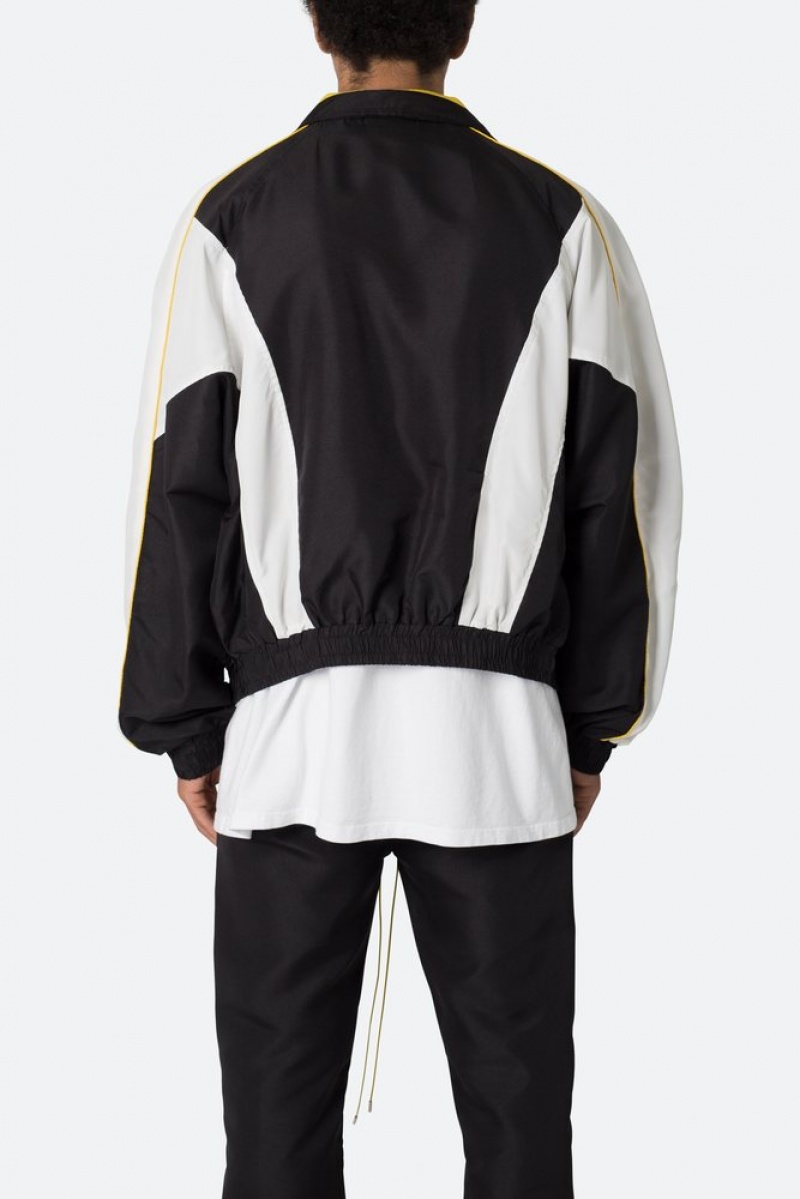 Mnml Race Track Jacket Jackets Black/White | MW07-P4XO