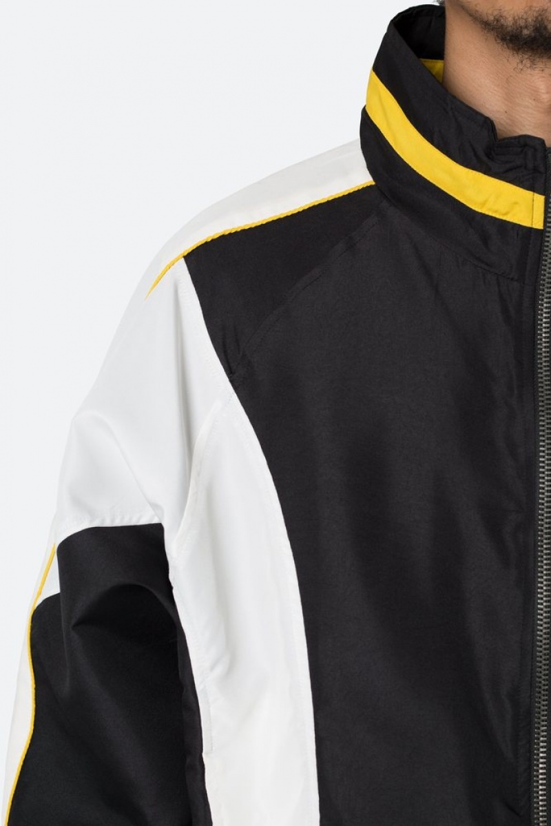 Mnml Race Track Jacket Jackets Black/White | MW07-P4XO