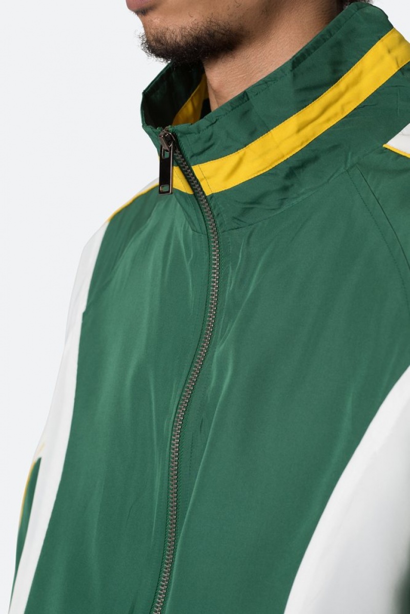 Mnml Race Track Jacket Jackets Green/White | TN44-L1NX