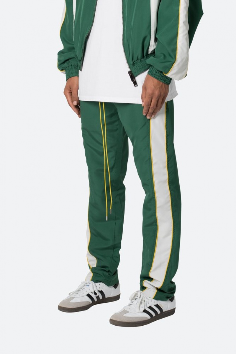 Mnml Race Track Pants Pants & Chinos Green/White | PX79-N7LM