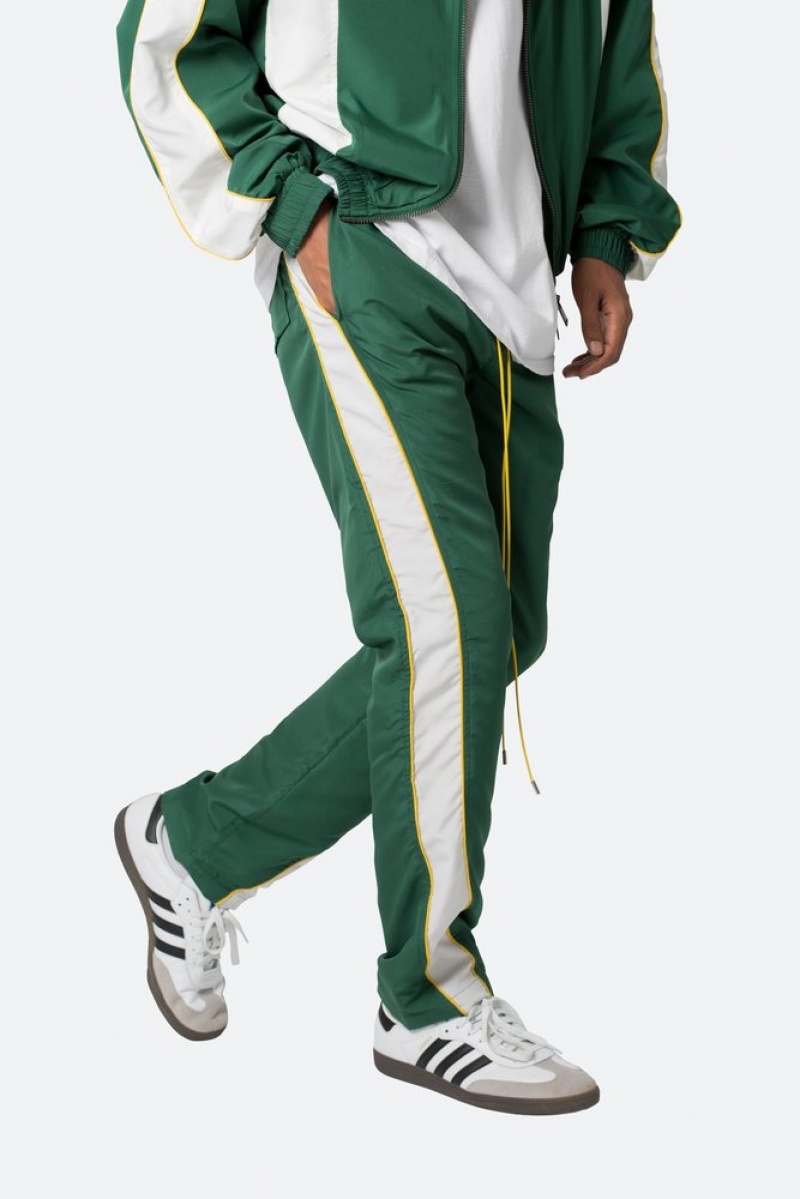 Mnml Race Track Pants Pants & Chinos Green/White | PX79-N7LM