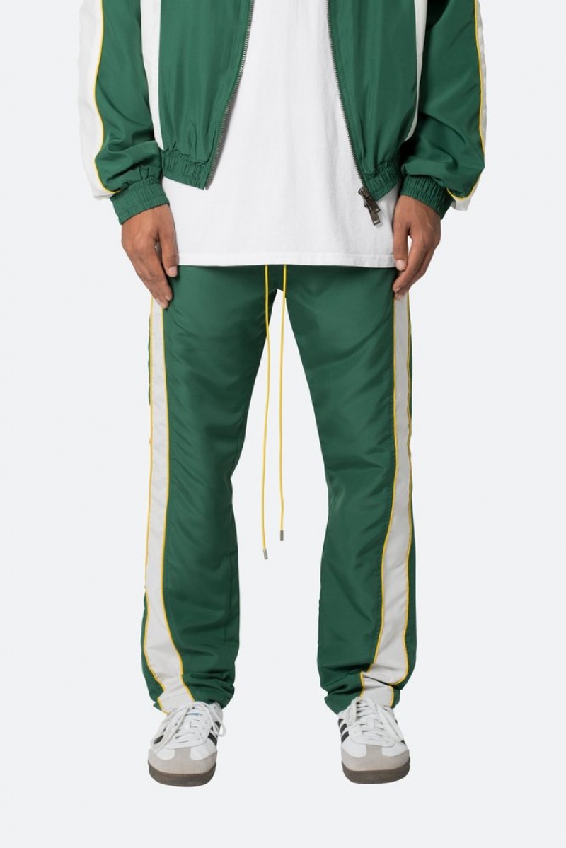 Mnml Race Track Pants Pants & Chinos Green/White | PX79-N7LM