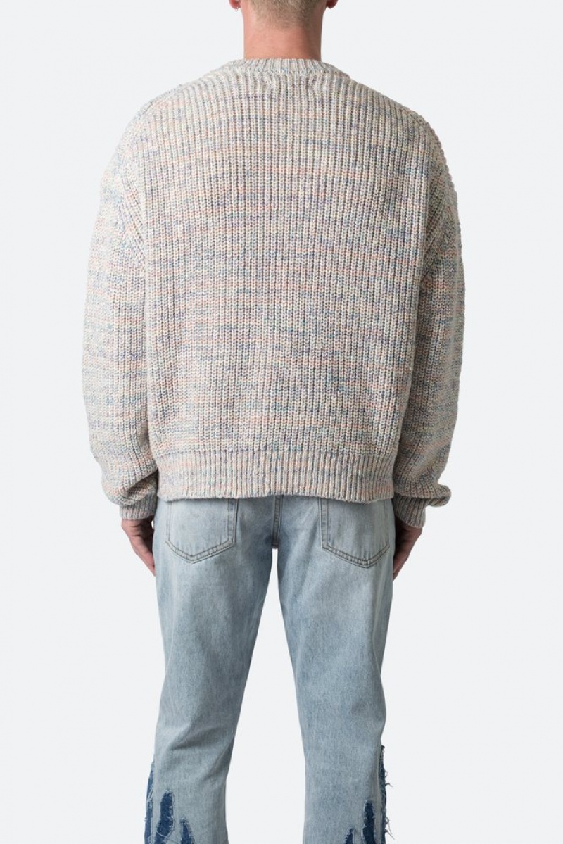 Mnml Rainbow Knit Sweater Sweatshirts Multi | FP83-F3ID