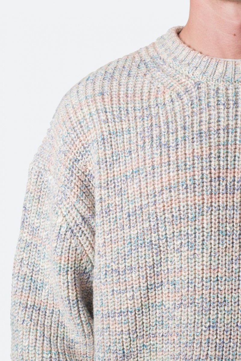 Mnml Rainbow Knit Sweater Sweatshirts Multi | FP83-F3ID