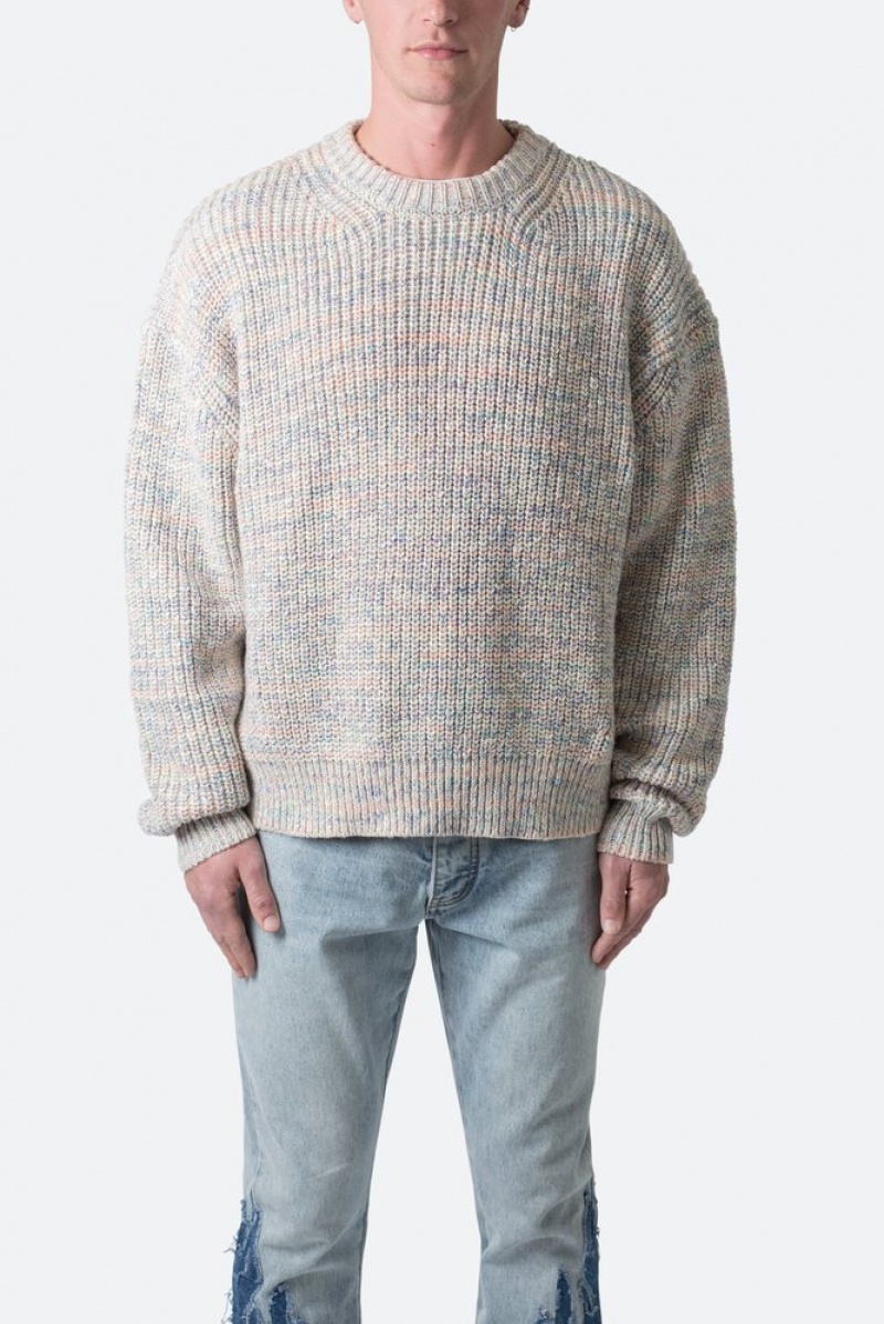 Mnml Rainbow Knit Sweater Sweatshirts Multi | FP83-F3ID