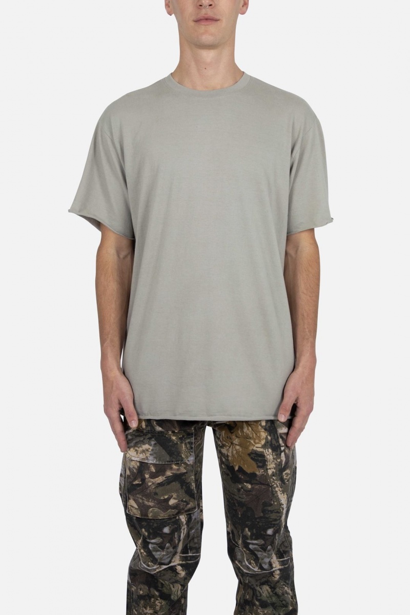 Mnml Raw Edge Tee Tanks Olive | IO92-B4FH