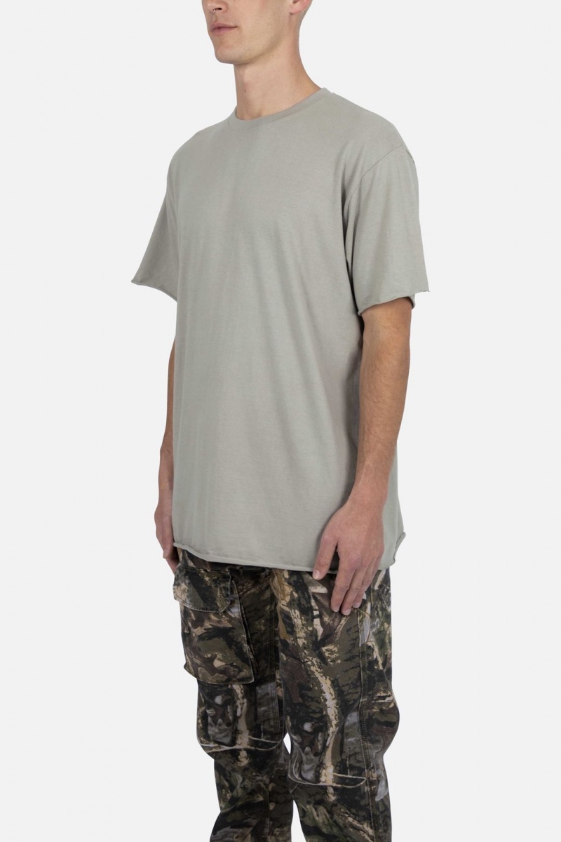 Mnml Raw Edge Tee Tanks Olive | IO92-B4FH