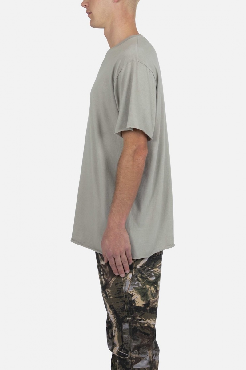 Mnml Raw Edge Tee Tanks Olive | IO92-B4FH