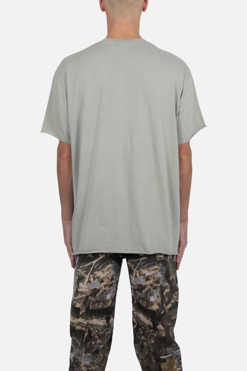 Mnml Raw Edge Tee Tanks Olive | IO92-B4FH