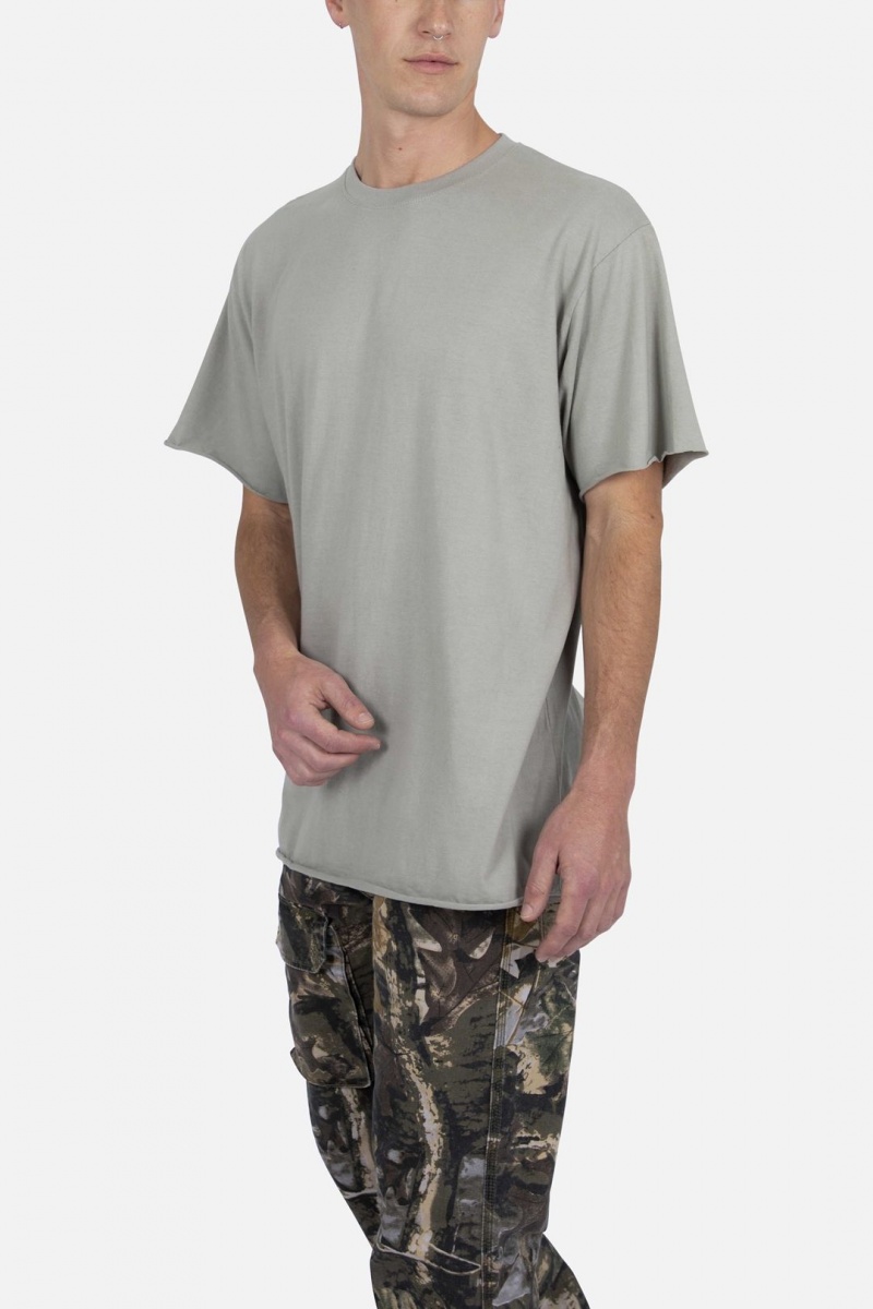 Mnml Raw Edge Tee Tanks Olive | IO92-B4FH