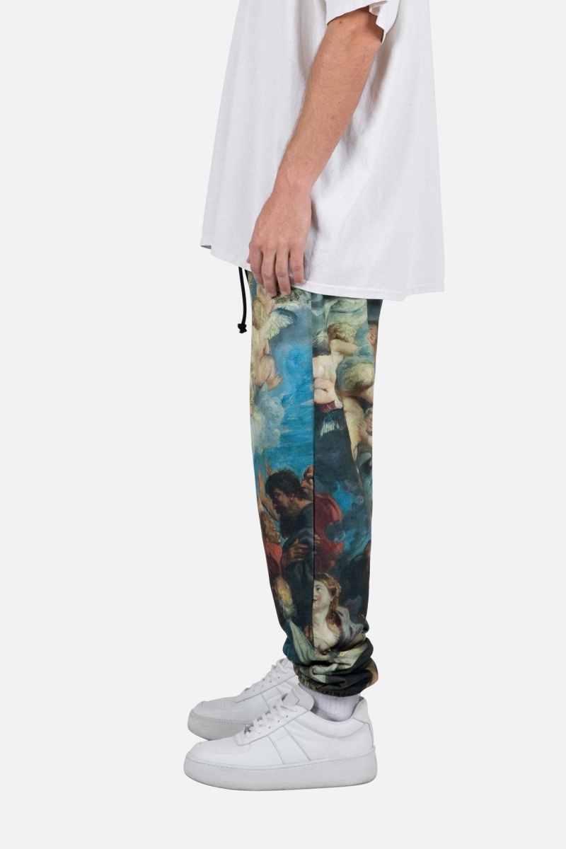 Mnml Renaissance Sweatpants Sweatpants Blue/Multi | XT44-X8VB 