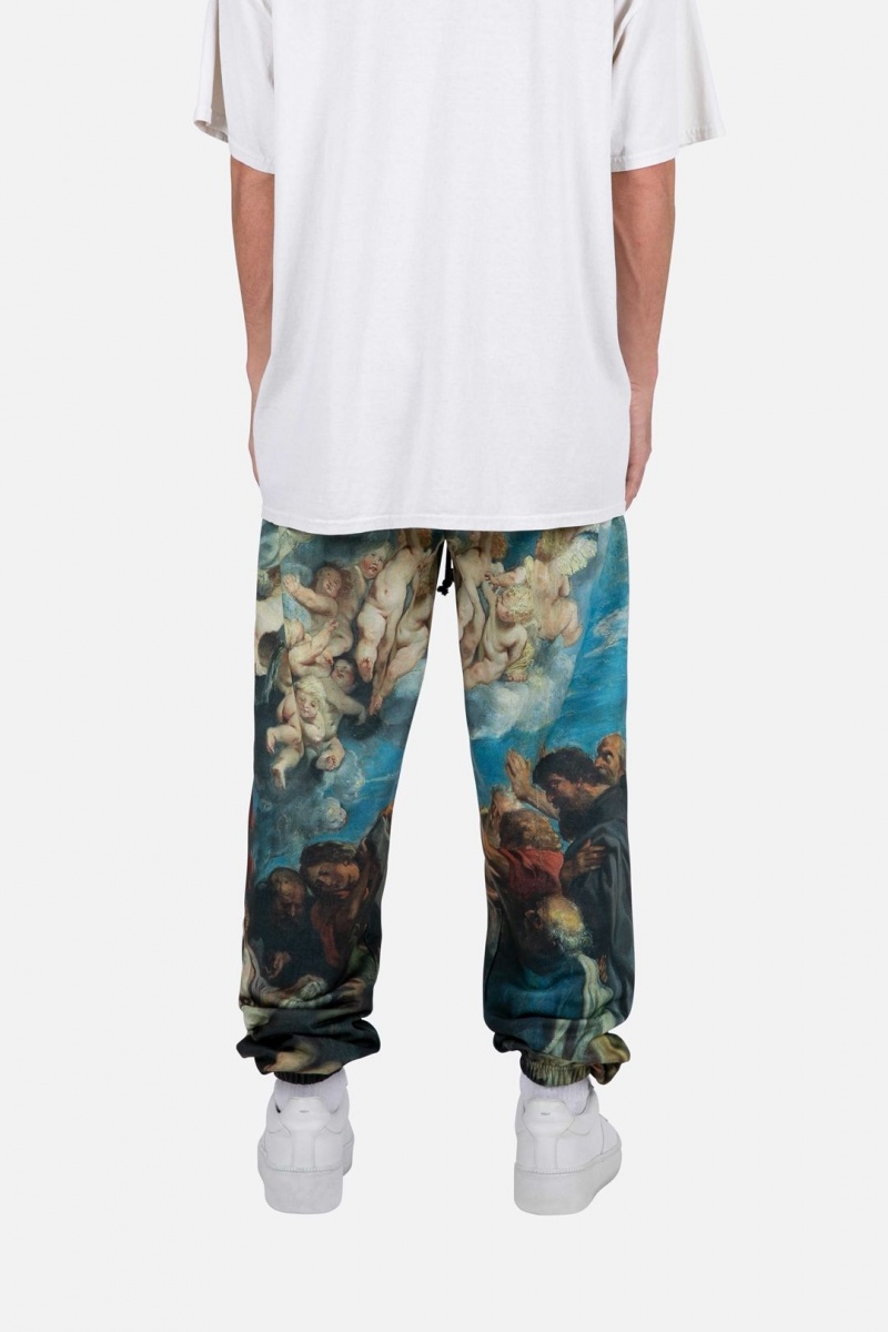 Mnml Renaissance Sweatpants Sweatpants Blue/Multi | XT44-X8VB 