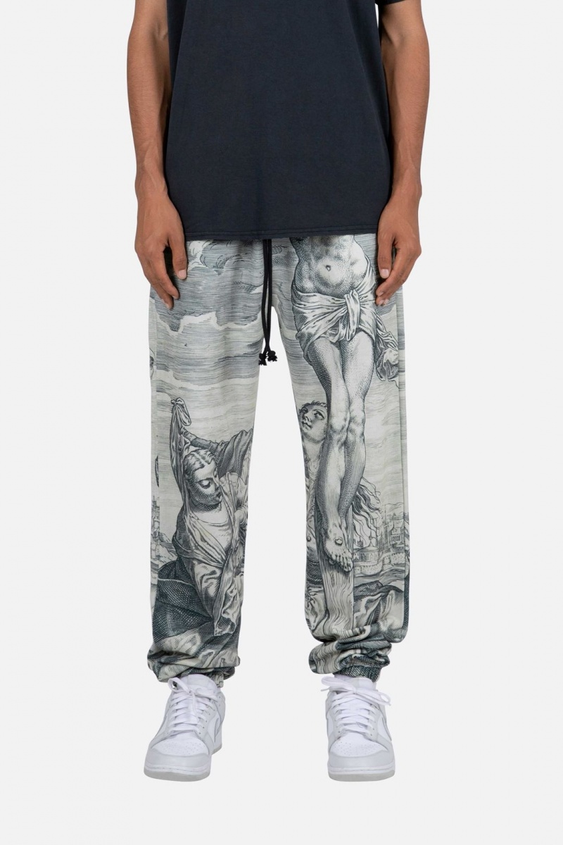 Mnml Renaissance Sweatpants Sweatpants Black/White | SH99-X1GD