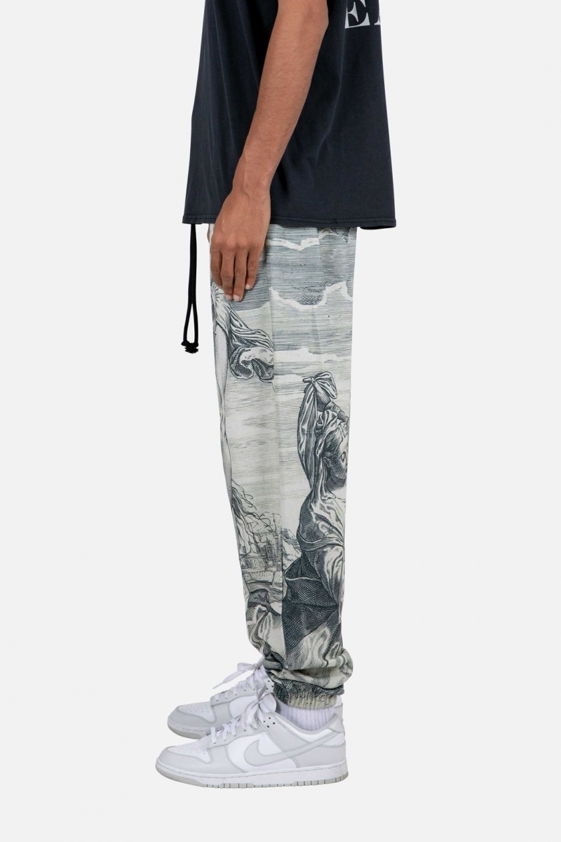 Mnml Renaissance Sweatpants Sweatpants Black/White | SH99-X1GD