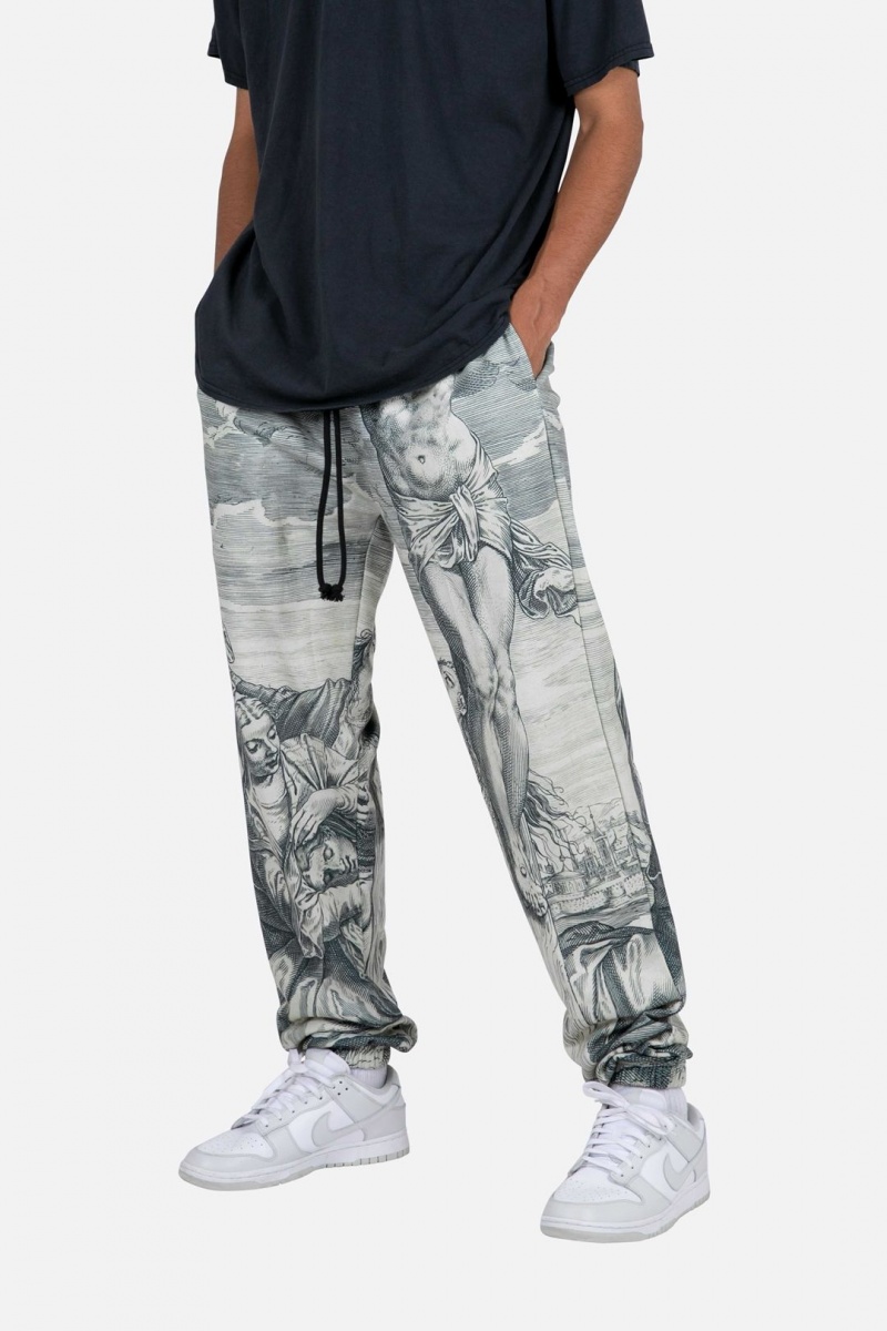 Mnml Renaissance Sweatpants Sweatpants Black/White | SH99-X1GD