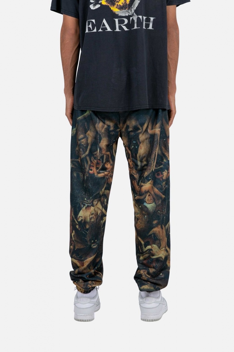 Mnml Renaissance Sweatpants Sweatpants Black/Brown | BT81-G2KY