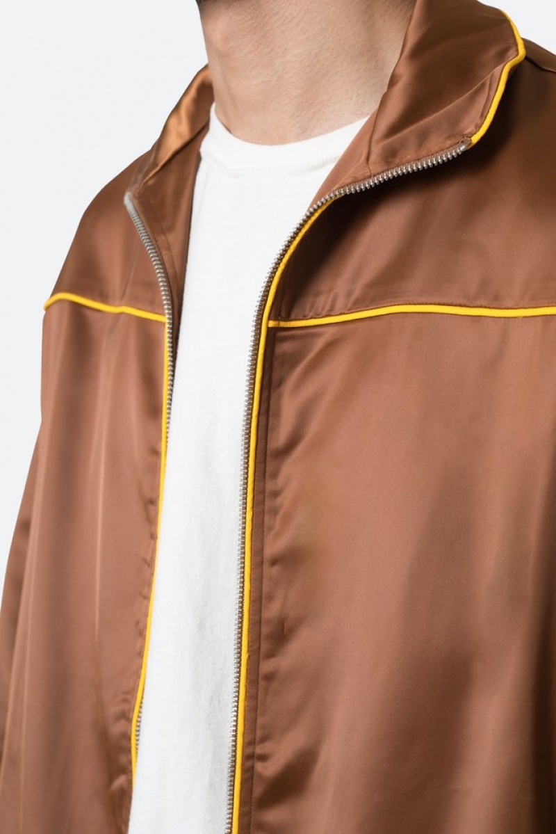 Mnml Satin Track Jacket Jackets BROWN | VN50-Q5VM