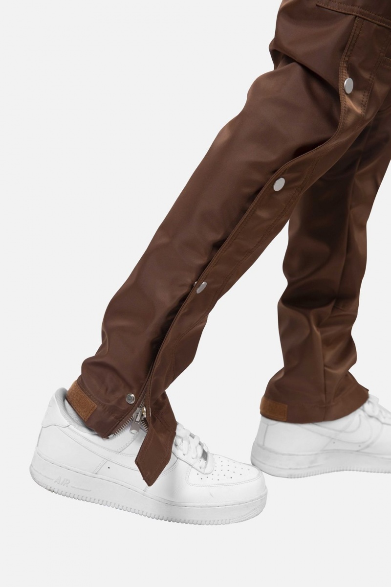 Mnml Snap Zipper II Cargo Pants Cargos BROWN | XH66-L0SH