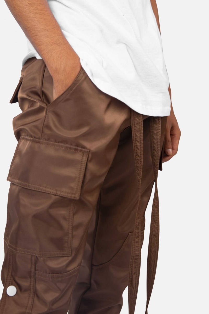 Mnml Snap Zipper II Cargo Pants Cargos BROWN | XH66-L0SH