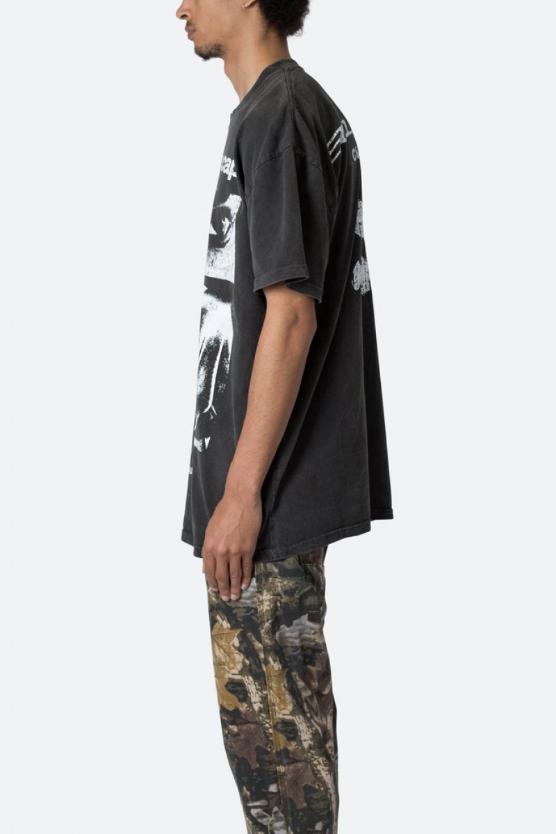 Mnml Soundscape Tee Tees Washed Black | IV18-E3YL