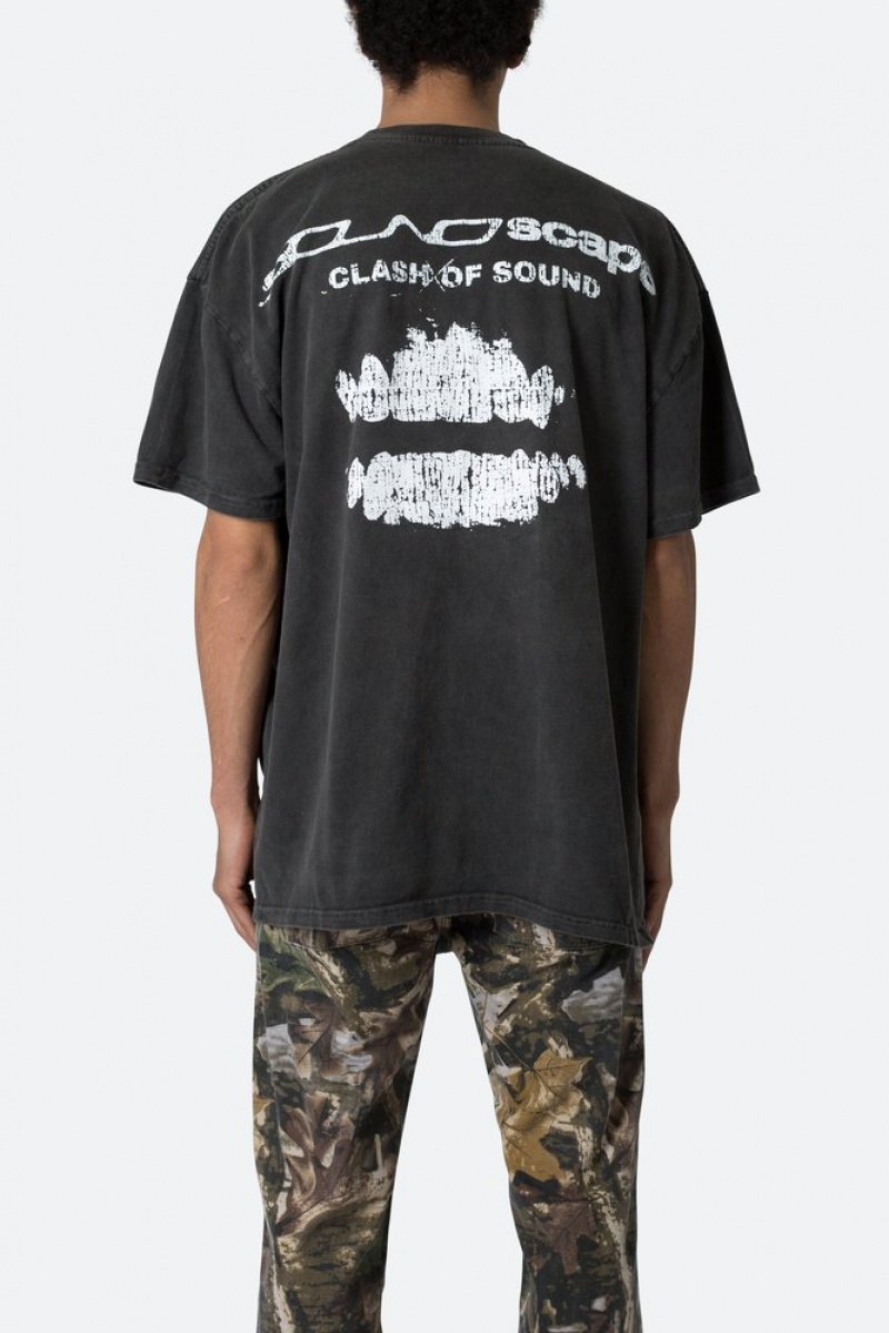 Mnml Soundscape Tee Tees Washed Black | IV18-E3YL