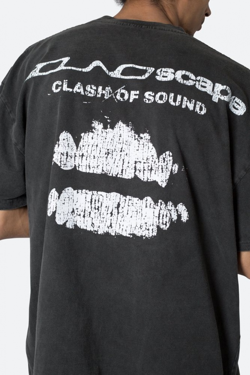 Mnml Soundscape Tee Tees Washed Black | IV18-E3YL