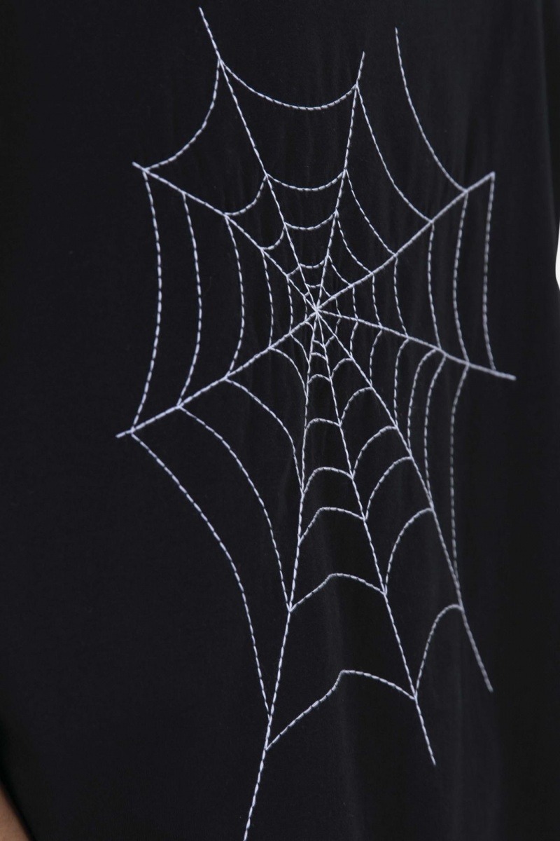 Mnml Spider Web Tee Tanks Black | AV95-Y1LN