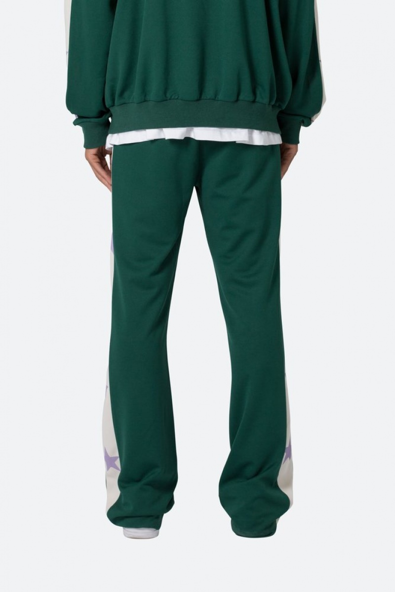 Mnml Star Stacked Track Pants Track Pants Green | VS43-C7NH