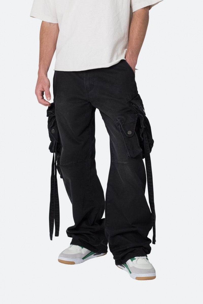 Mnml Strapped Multi Cargo Pants Cargos Black | PA12-J5XO