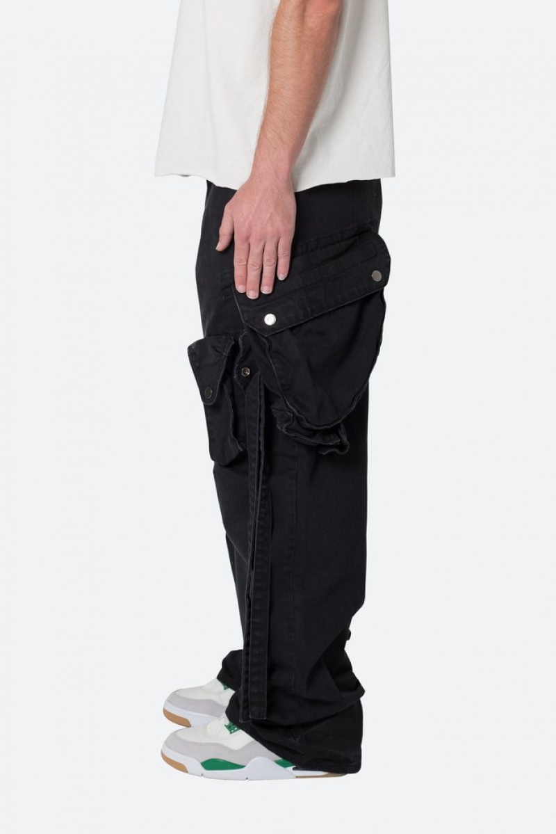 Mnml Strapped Multi Cargo Pants Cargos Black | PA12-J5XO