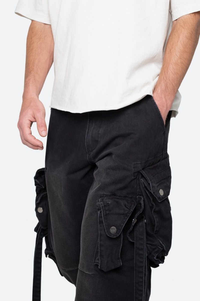 Mnml Strapped Multi Cargo Pants Cargos Black | PA12-J5XO