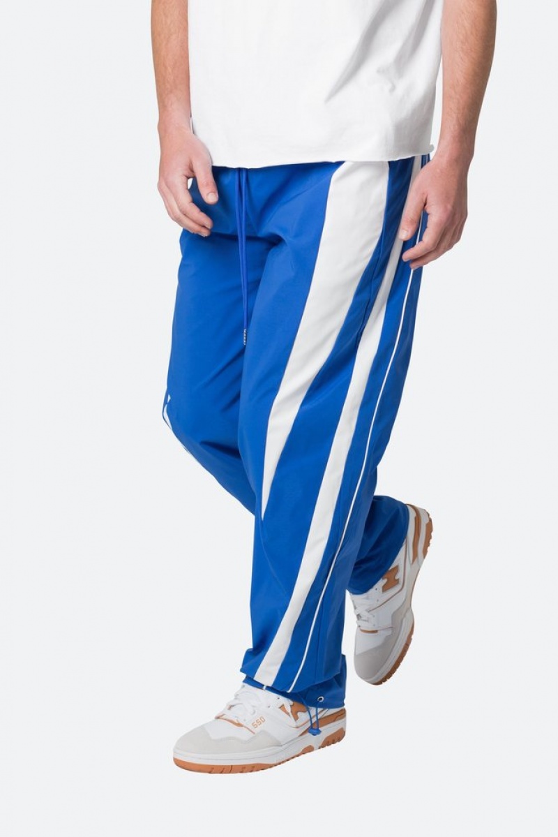 Mnml Striped Track Pants Track Pants Blue/White | ER62-F7EO