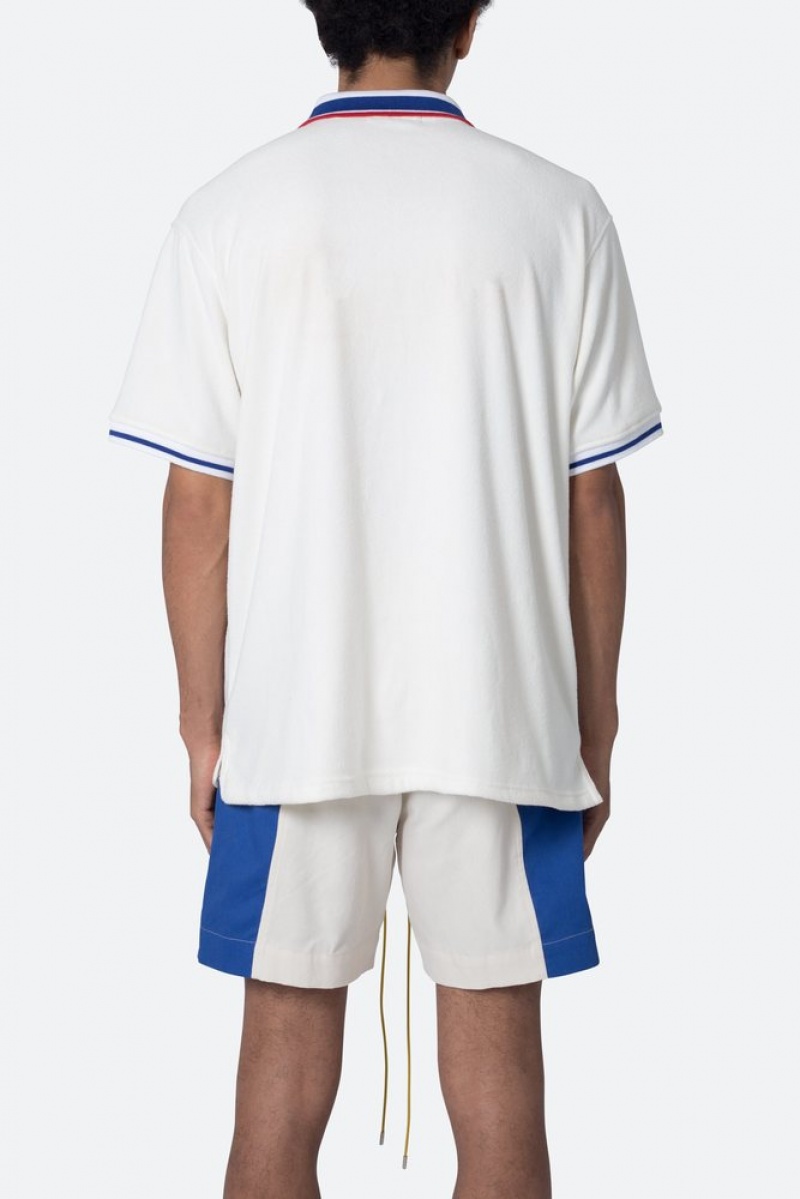 Mnml Terry Polo Shirt Shirts Off White | BF94-V3HS