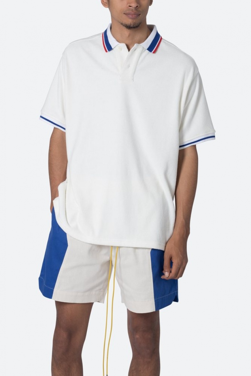 Mnml Terry Polo Shirt Shirts Off White | BF94-V3HS