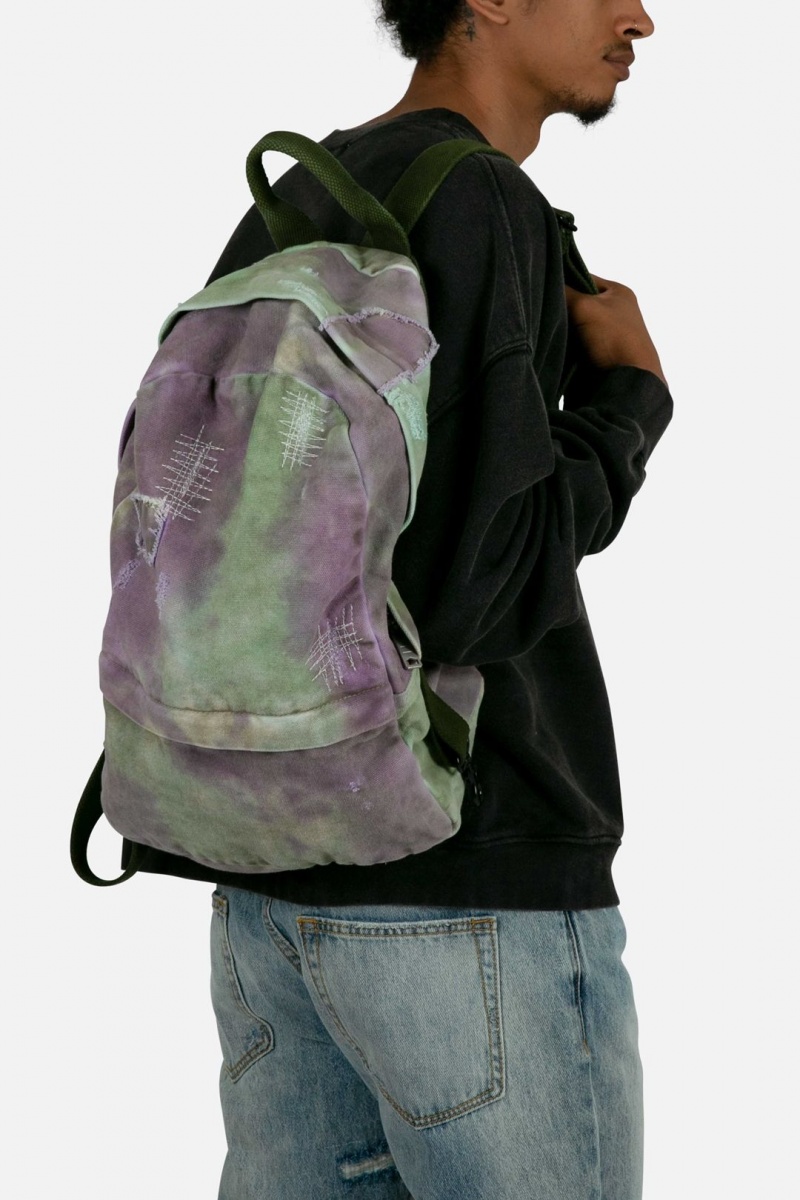 Mnml Tie Dyed Backpack Bags Purple | DW16-K4ID