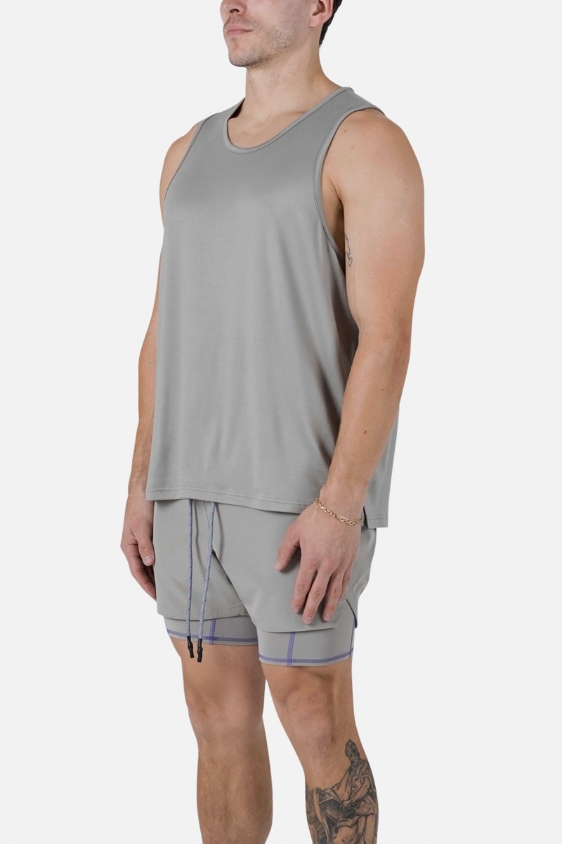 Mnml Training Tank Tanks Grey | PS15-H7AI