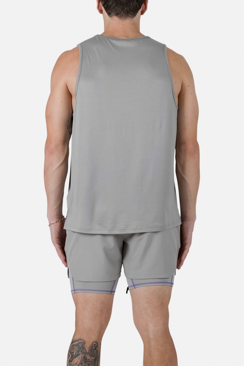 Mnml Training Tank Tanks Grey | PS15-H7AI