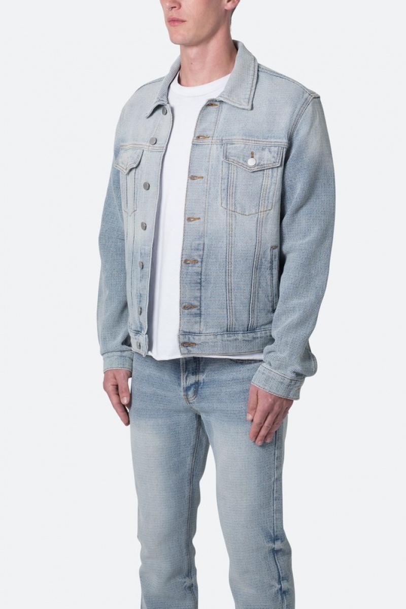 Mnml Trucker Denim Jacket Jackets Blue | JC99-K0KQ