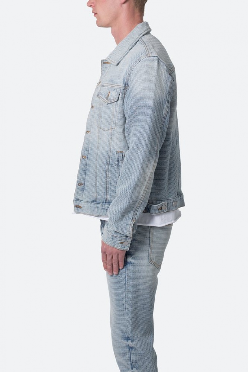 Mnml Trucker Denim Jacket Jackets Blue | JC99-K0KQ