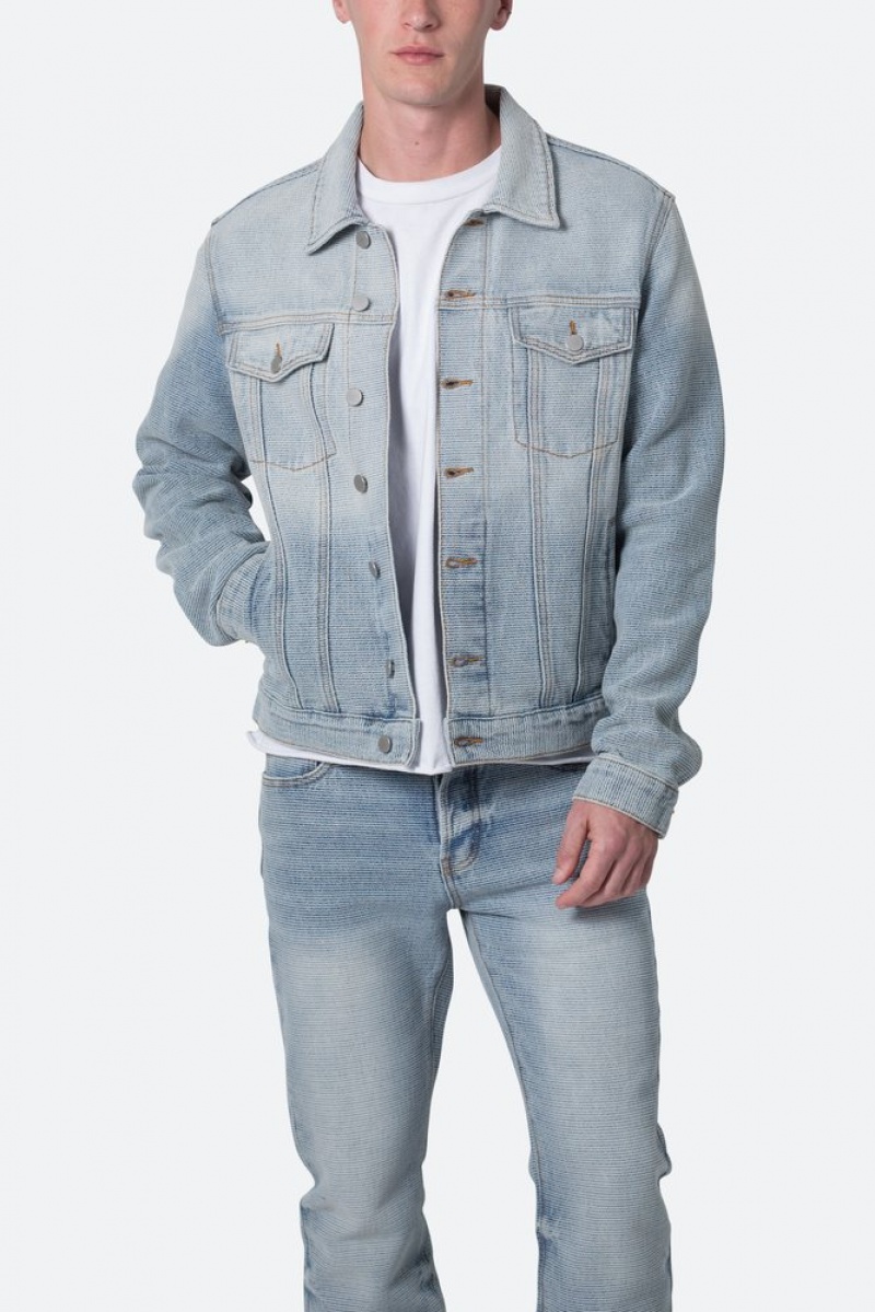 Mnml Trucker Denim Jacket Jackets Blue | JC99-K0KQ