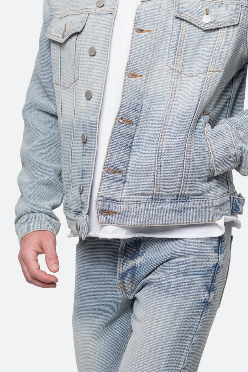 Mnml Trucker Denim Jacket Jackets Blue | JC99-K0KQ