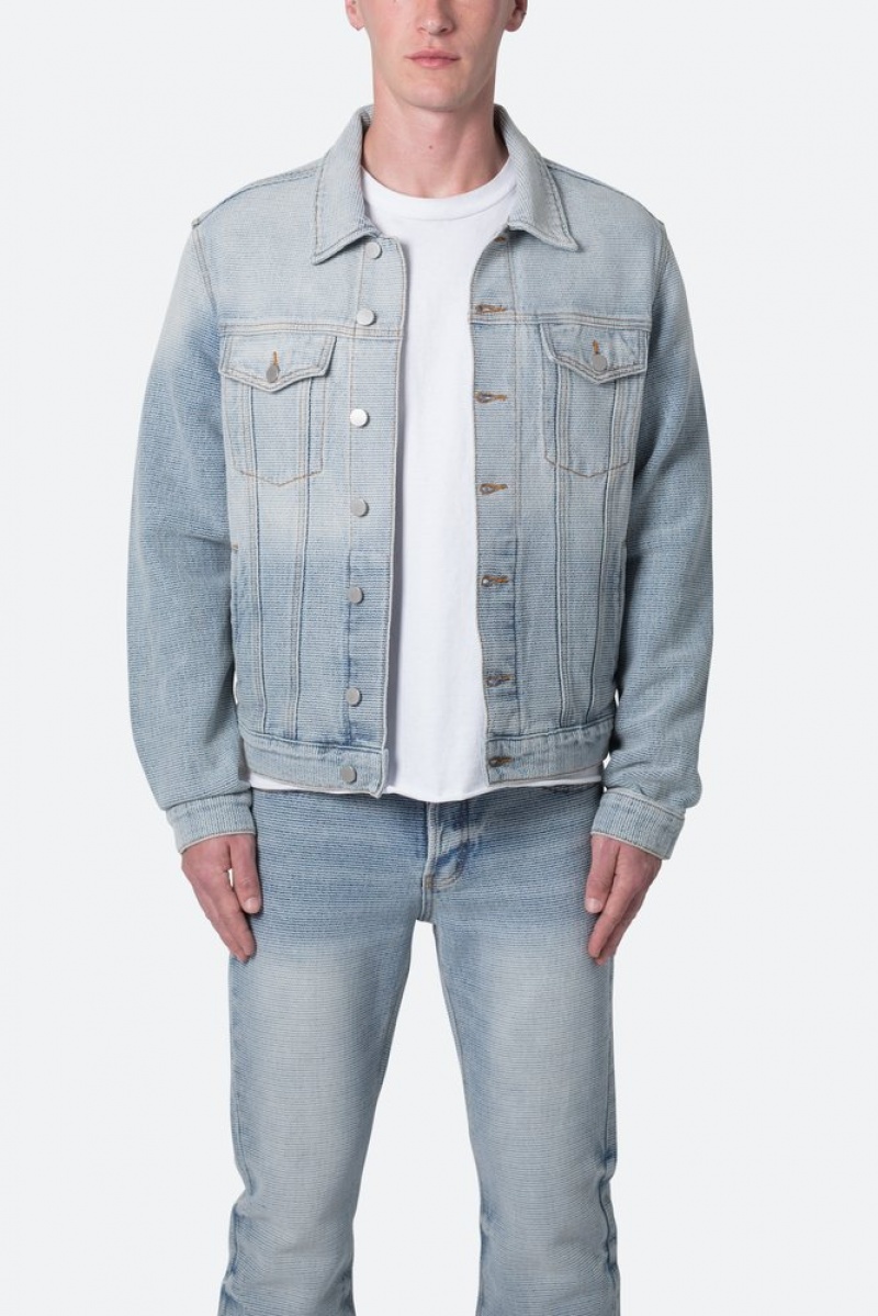 Mnml Trucker Denim Jacket Jackets Blue | JC99-K0KQ