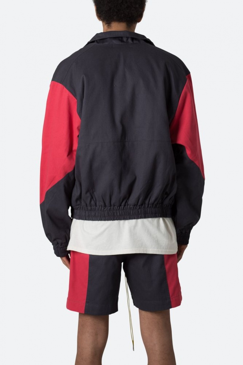 Mnml Twill Racing Jacket Jackets Black/Red | SL22-N1EH