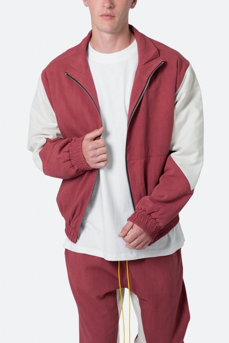 Mnml Twill Racing Jacket Jackets Rust | CH21-O1UN